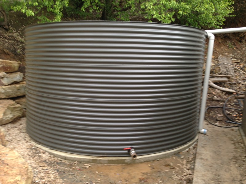 Large Home Tank = 30 000L / 3.65m ø x 2.93m (Roof Sold Separately)