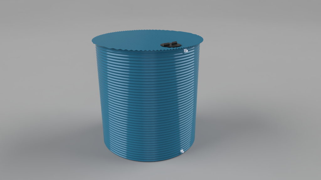 Round Home Tank = 5000L / 1.7mø x 2.2H