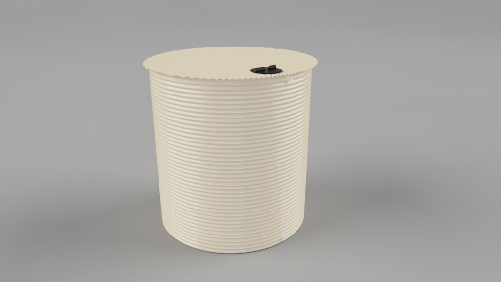 Round Home Tank = 10 000L / 2.50mø x 2.20H