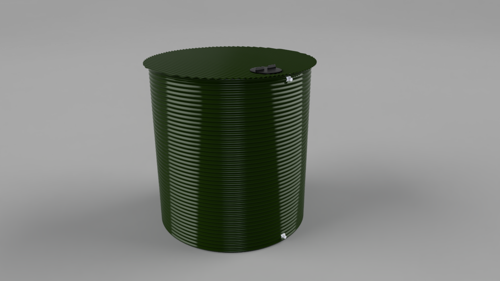 Round Home Tank = 10 000L / 2.50mø x 2.20H