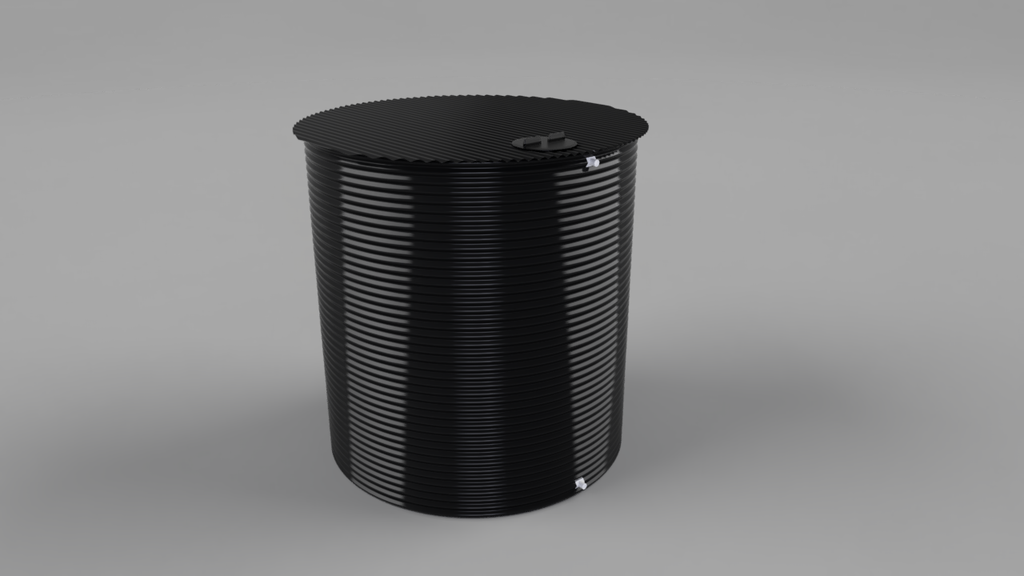 Round Home Tank = 10 000L / 2.50mø x 2.20H