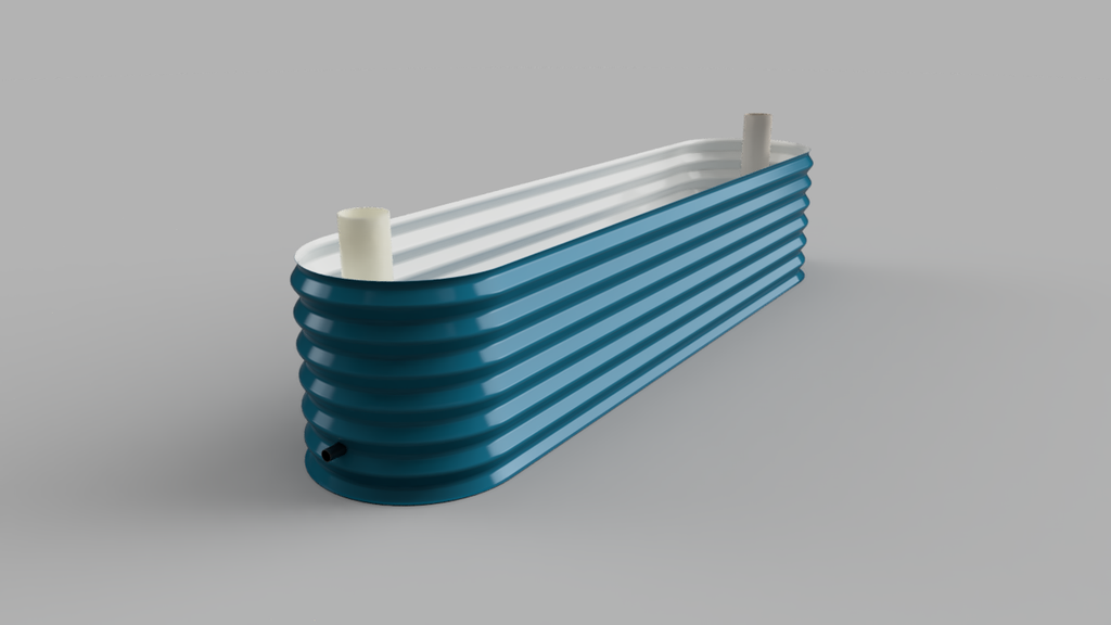 Raised Garden Bed - Slim 3.6l x 1.0w x 0.5h