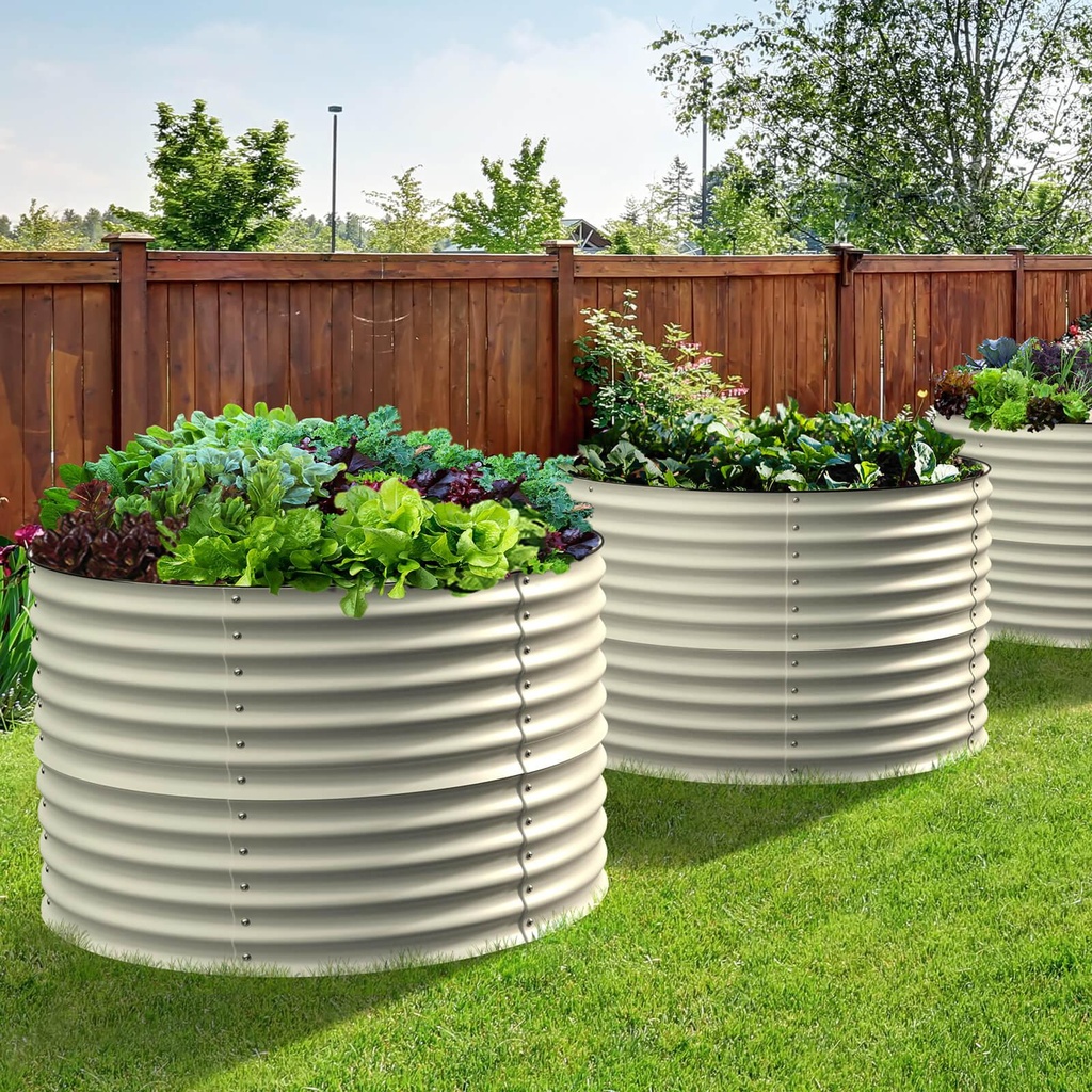 Raised Garden Bed - Round Ø1.0m x 0.5m H