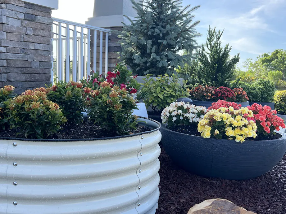 Raised Garden Bed - Round Ø2.50m x 0.5m H (Shell Only) (Fish Eagle White)